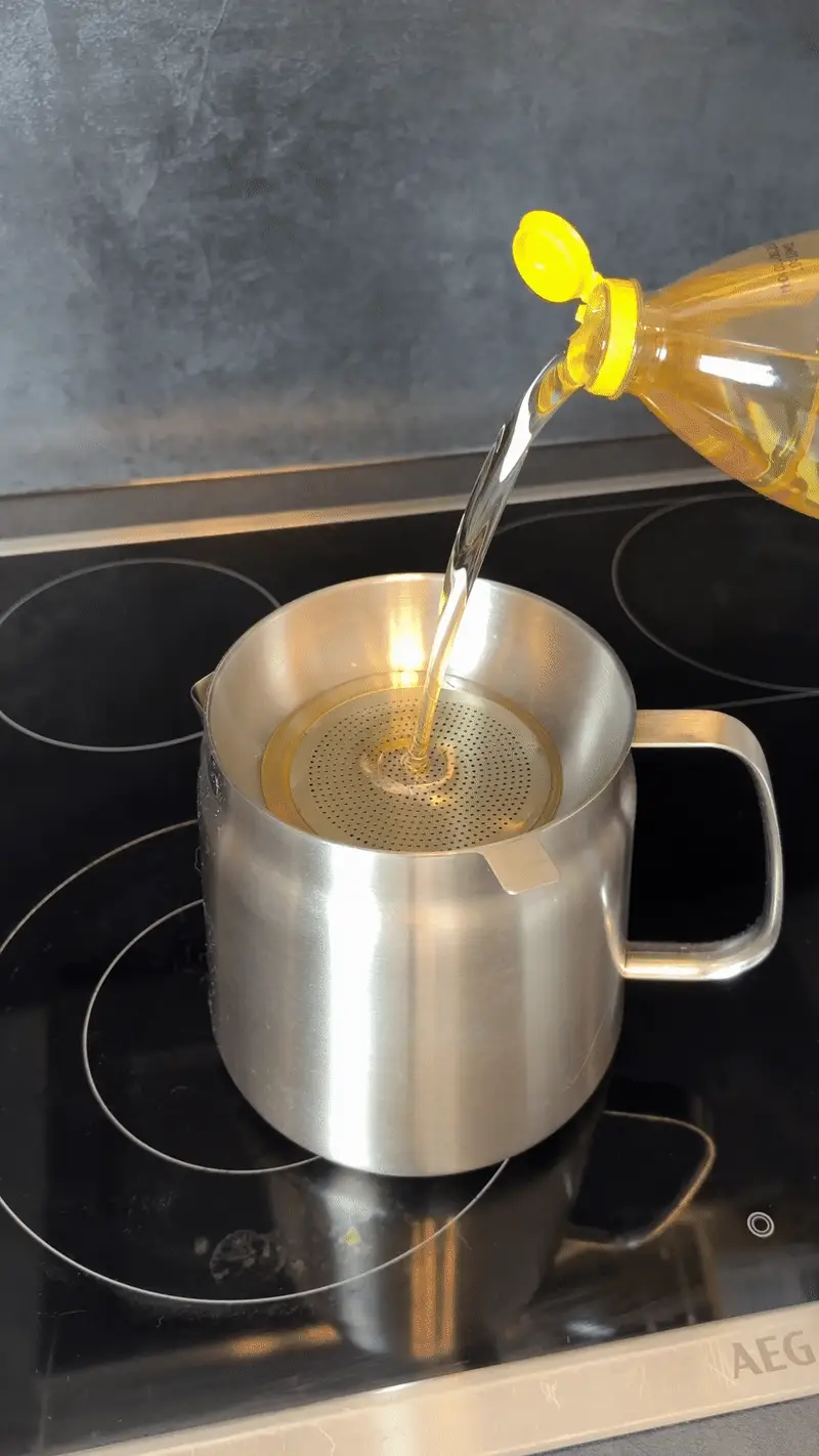 FRYPOT South Africa gif1 FRYPOT™ Original 3-in-1 Stainless Steel Deep Fryer Pot 2L